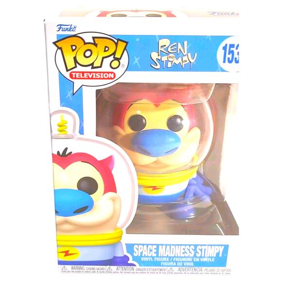 Funko Pop! Space Madness Stimpy #1533 Kids Toy Action Figure Collectible - Picture 6 of 11